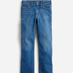 J. Crew 9" Demi-Boot Crop Jean Wedgewood Wash Sz 31